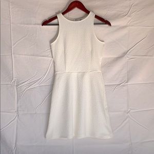 H&M Divided Textured White Short Dress